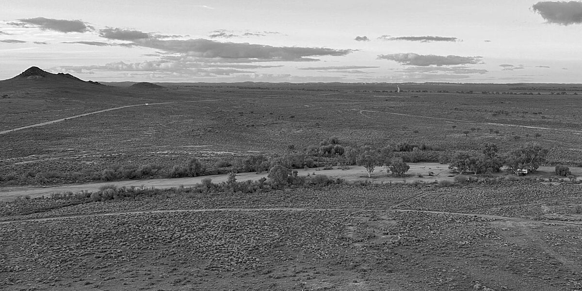 Outback land surrounding Broken Hill.