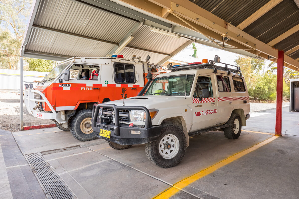 Mining emergency service vehicles at Broken Hill
