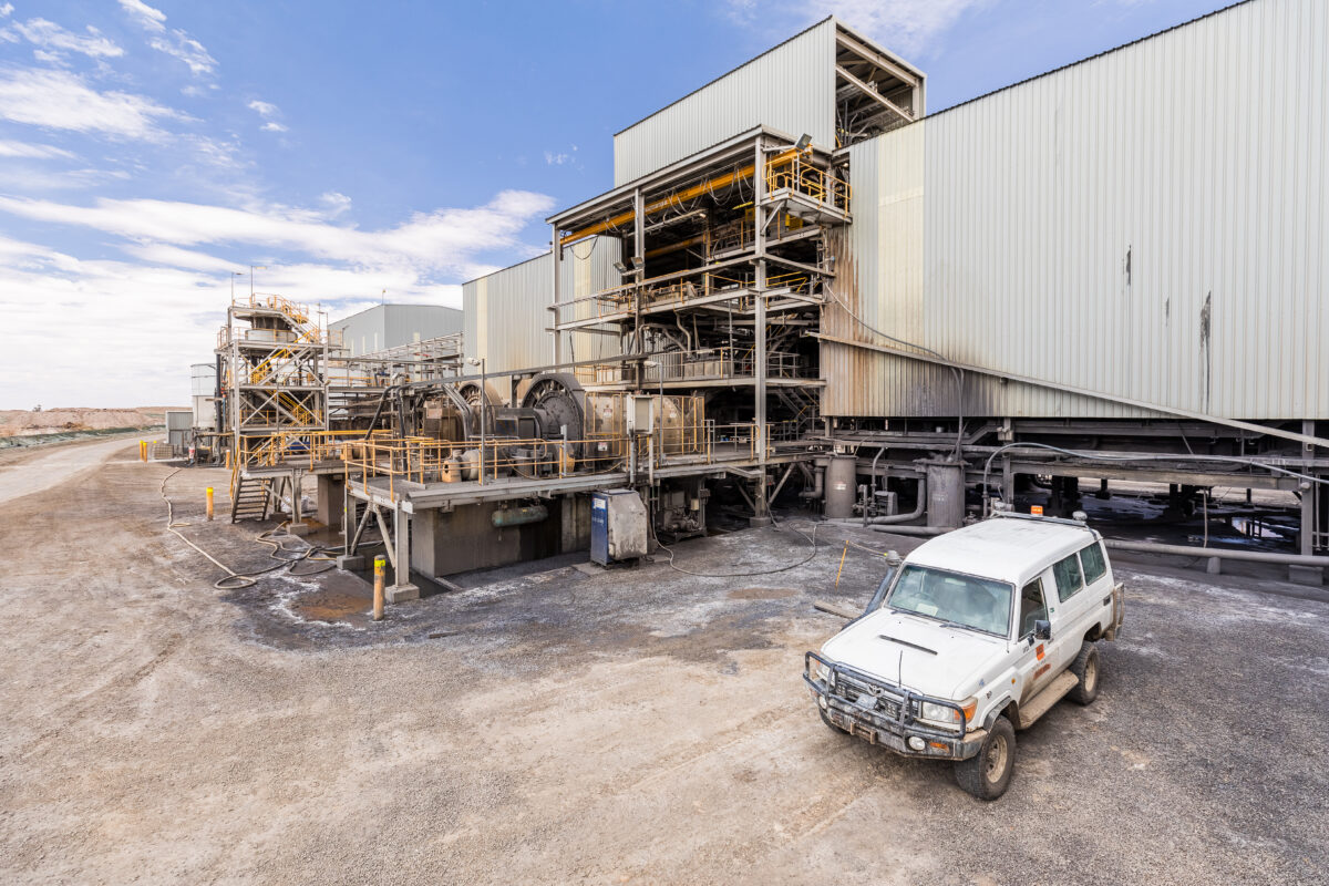 The mineral processing plant at Rasp Mine in Broken Hill